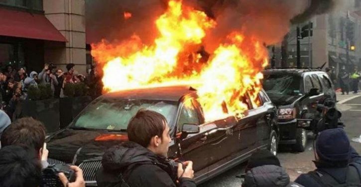 Limo torched in DC protests belonged to Muslim immigrant
