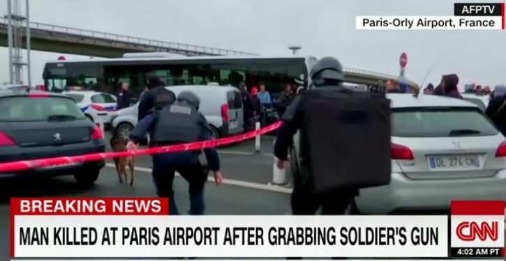 Radicalized Muslim dead at Paris airport after attacking soldier