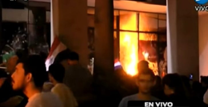 Popular unrest goes (literally) incendiary in Paraguay