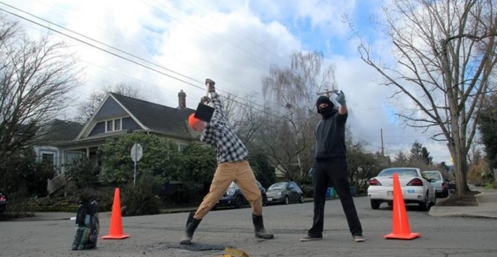 Only in Portlandia: Anarchist movement now has road repair auxiliary