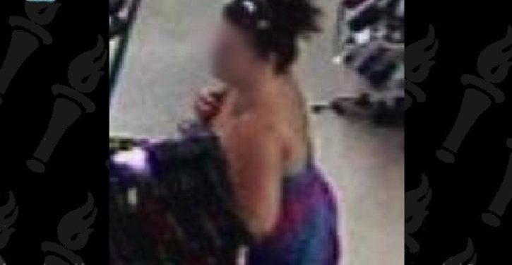 Kleptomaniac shoplifts, then leaves her … er — ‘calling card’