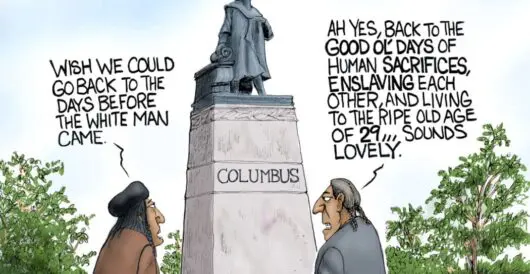Cartoon of the Day: Columbus Day 2025 by A. F. Branco