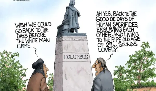 Cartoon of the Day: Columbus Day 2025 by A. F. Branco