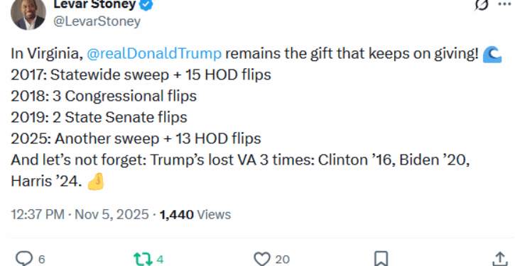 Trump is why the Republicans lost in the recent Virginia elections