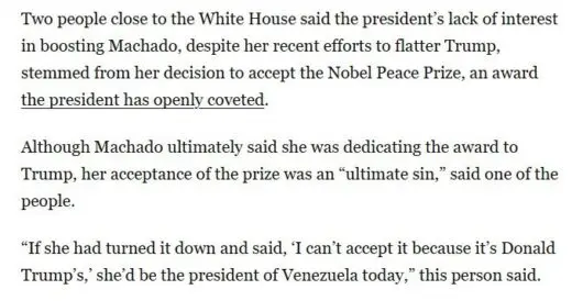 Out of spite, Trump administration snubs Venezuelan opposition leader who won Nobel Peace Prize by Hans Bader