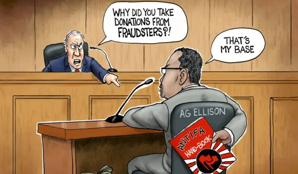 Cartoon of the Day: High Crimes: Ellison Hearing On His Involvement With Fraudsters by A. F. Branco