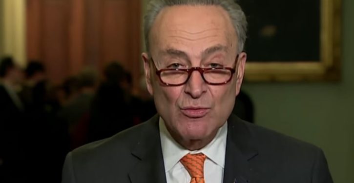 Chuck Schumer once again puts party before country