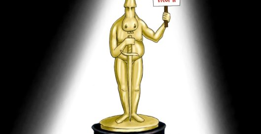Cartoon of the Day: Oscar shows his ass by A. F. Branco