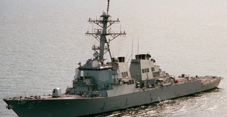 Destroyer USS Cole sent to patrol waters off Yemen after Houthi attack on Saudi warship