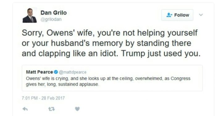 Former Clinton volunteer who attacked Carryn Owens during Trump fired