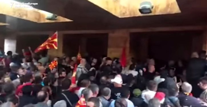 Soros legacy: Attack on Macedonian parliament after members held unconstitutional leadership vote
