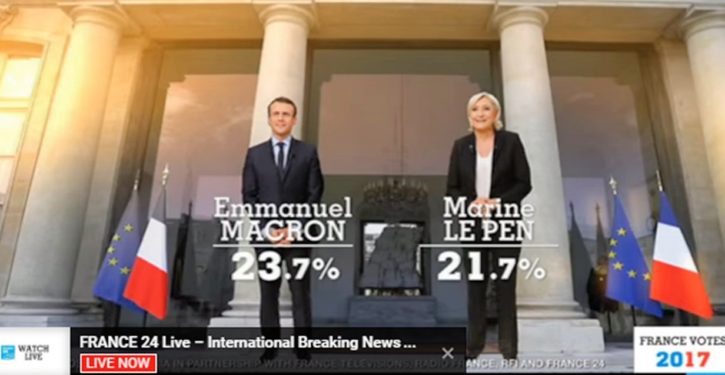 France, EU, civilization as we know it: Macron-Le Pen runoff; UPDATE: Fire in the streets, ‘Russia hacking’ theme