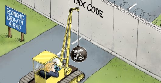 Cartoon of the Day: Mr. Trump, tear down this wall! by A. F. Branco
