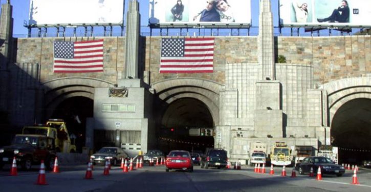 Man arrested in Lincoln Tunnel, after stopping traffic so he could do WHAT?