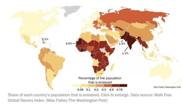 Forced labor declines by Hans Bader