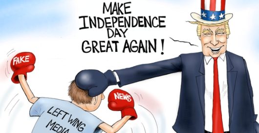 Cartoon of the Day: Happy Independence Day – big league! by A. F. Branco