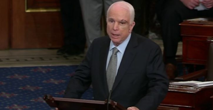 John McCain’s second middle finger salute to the GOP in one week