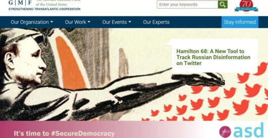 Orwellian: ‘Russian propaganda’ watchdog ‘Hamilton 68’ flogs MSM theme linking Google engineer to ‘alt-right’ by J.E. Dyer