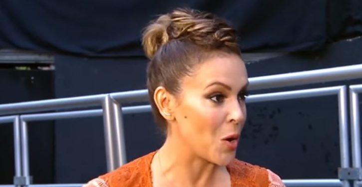 Clever actress Alyssa Milano renames National Prayer Day for Harvey victims ‘National A**hole Day’