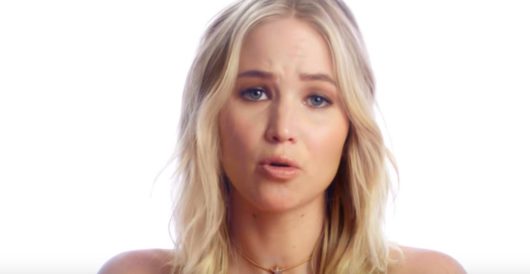 Actress Jennifer Lawrence says recent hurricanes are Mother Nature’s ‘wrath’ over Trump by Howard Portnoy