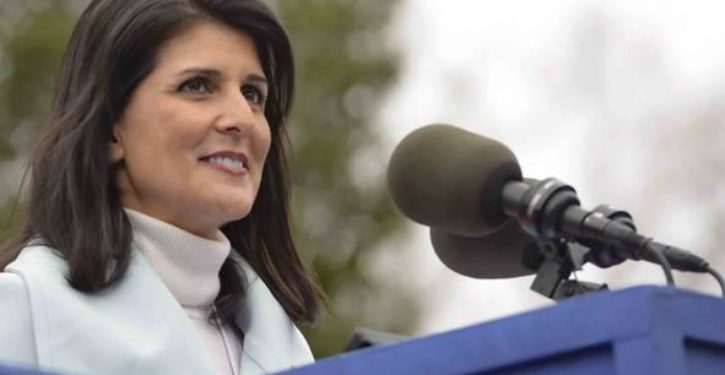 Nikki Haley is throwing a New Year’s party; enemies of the U.S. are not invited