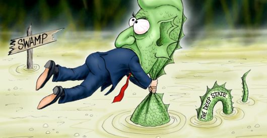 Cartoon of the Day: The swamp-mess monster by A. F. Branco
