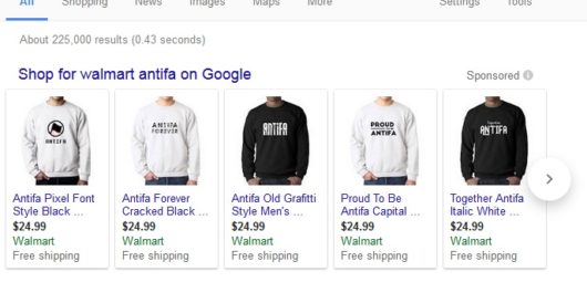 Looking for Antifa fan gear? Walmart’s got it by Joe Newby