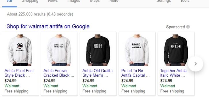 Looking for Antifa fan gear? Walmart’s got it