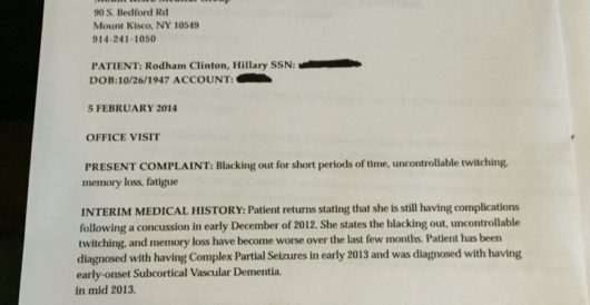 Hillary Clinton’s personal doctor lied about how sick she was in 2016 by Ben Bowles