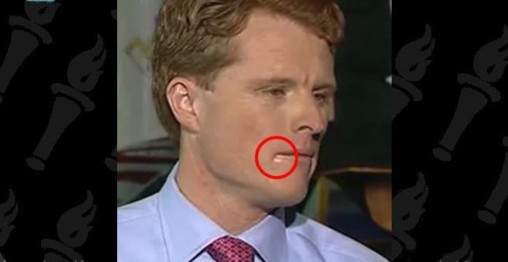 Apparently Joe Kennedy’s drooling is his second-biggest problem; his first is his Spanish