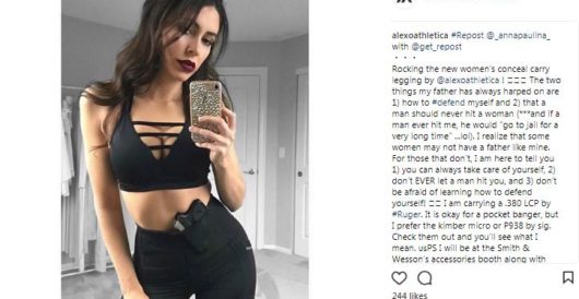 You can now buy yoga pants with a pocket for your gun by LU Staff