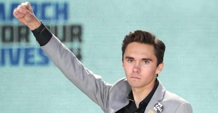 This detail from the day of the shooting shows David Hogg exploited the tragedy