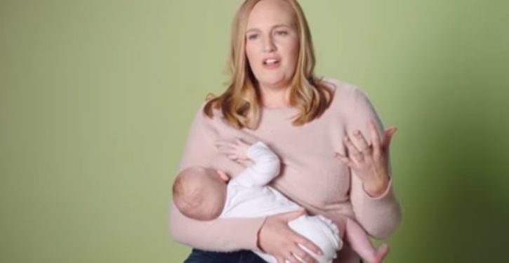 Dem gubernatorial candidate breastfeeds on camera during campaign ad