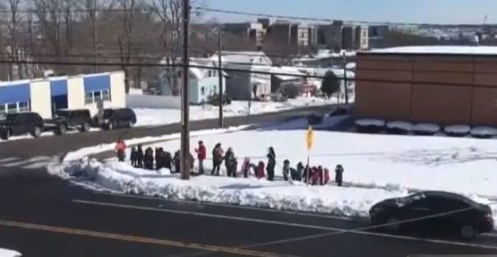 When fear strikes out: Kindergartners participate in walkout protesting gun violence