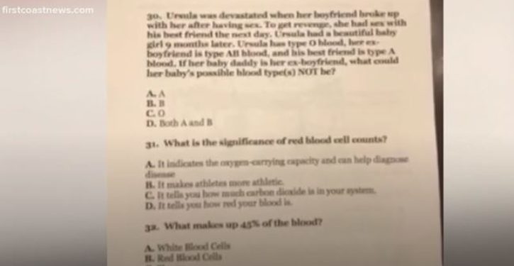 Parent outraged over sexually explicit question found on HS homework assignment