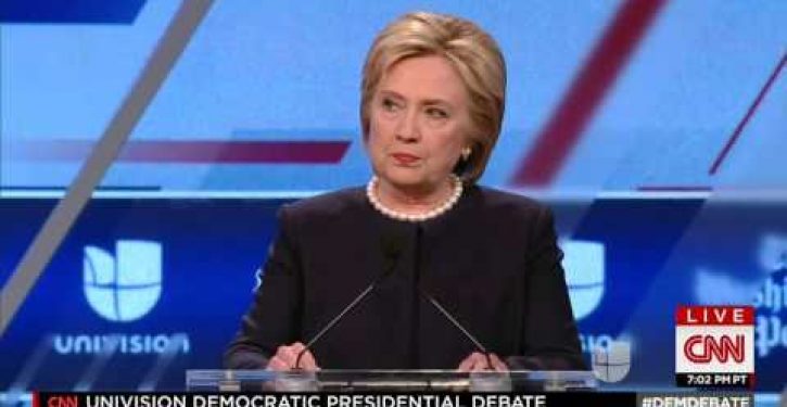 Will Hillary Clinton regret saying this during last night’s contentious debate?