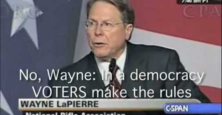 Gun nuts like the NRA are a threat to democracy