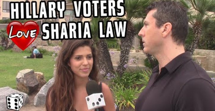 Where do Hillary supporters stand on sharia law in U.S.? Watch and learn