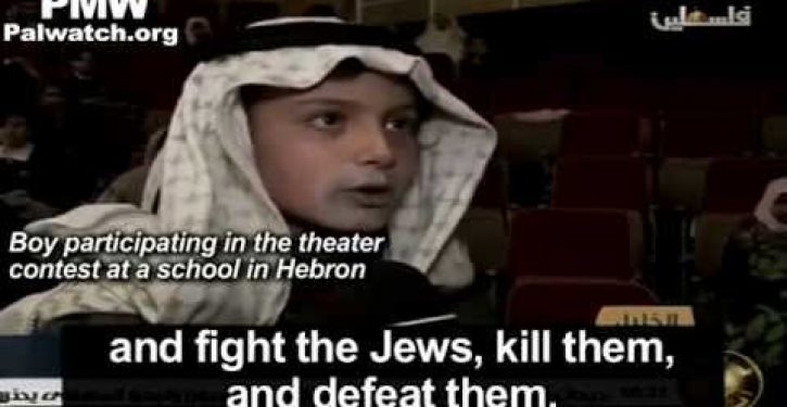 Palestinian children taught the right way ‘to stab a Jew’