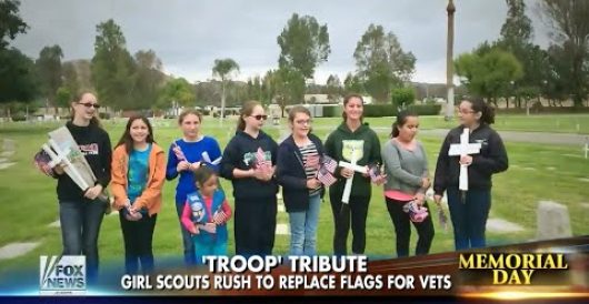 Video: Girl Scouts use cookie cash to replace flags stolen from veterans’ graves by Howard Portnoy