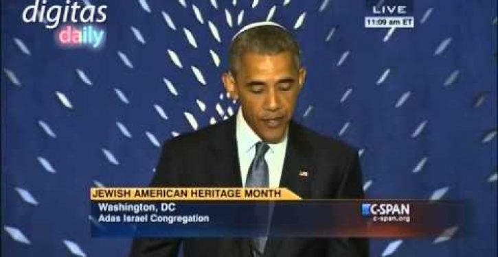 At D.C. synagogue President Obama delivered nothing but empty words (Video)