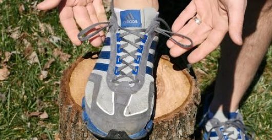 Video: Mystery of extra shoelace hole on sneakers solved! by Howard Portnoy