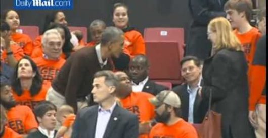 Fans at NCAA game greet spectator Barack Obama with ‘4 more years’ chant (Video) by Howard Portnoy