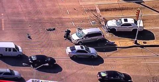Video: Dallas citizens end car chase their own way by J.E. Dyer