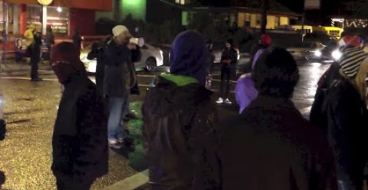 Portland, Ore., protesters sing ‘Deck the halls with rows of dead cops’ by Jeff Dunetz
