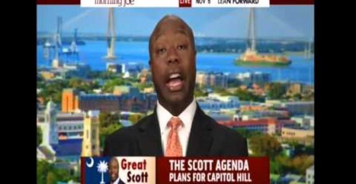 Sen. Tim Scott gives knockout answer to MSNBC taunt; new employment data adds proof (Video)