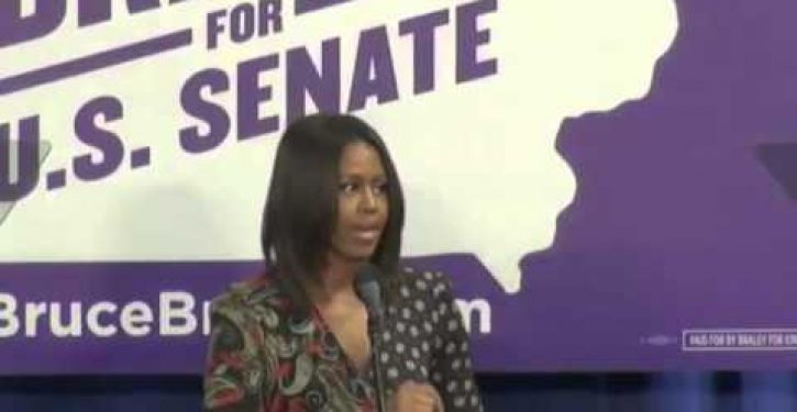 Michelle Obama repeatedly flubs name of candidate for whom she is stumping (Video)