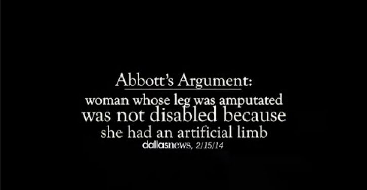 Video: Classy Davis campaign attacks Greg Abbott with ’empty wheelchair’ ad