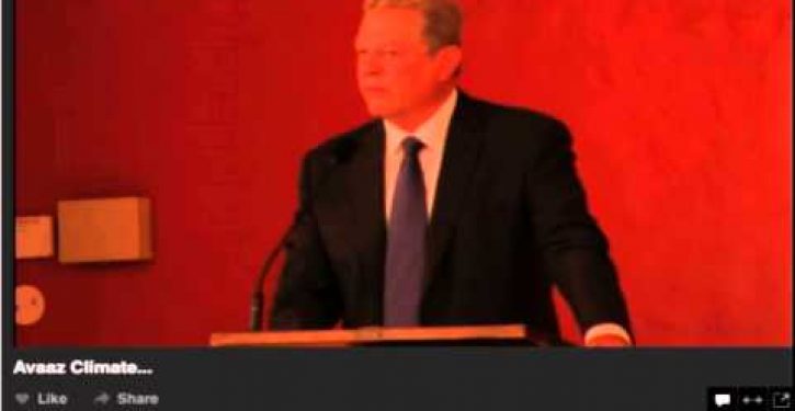 Video: Al Gore rant interrupted by act of God