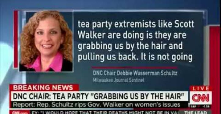 ‘Dems reached a new low’; Wasserman Schultz calls GOP wife beaters (Video)